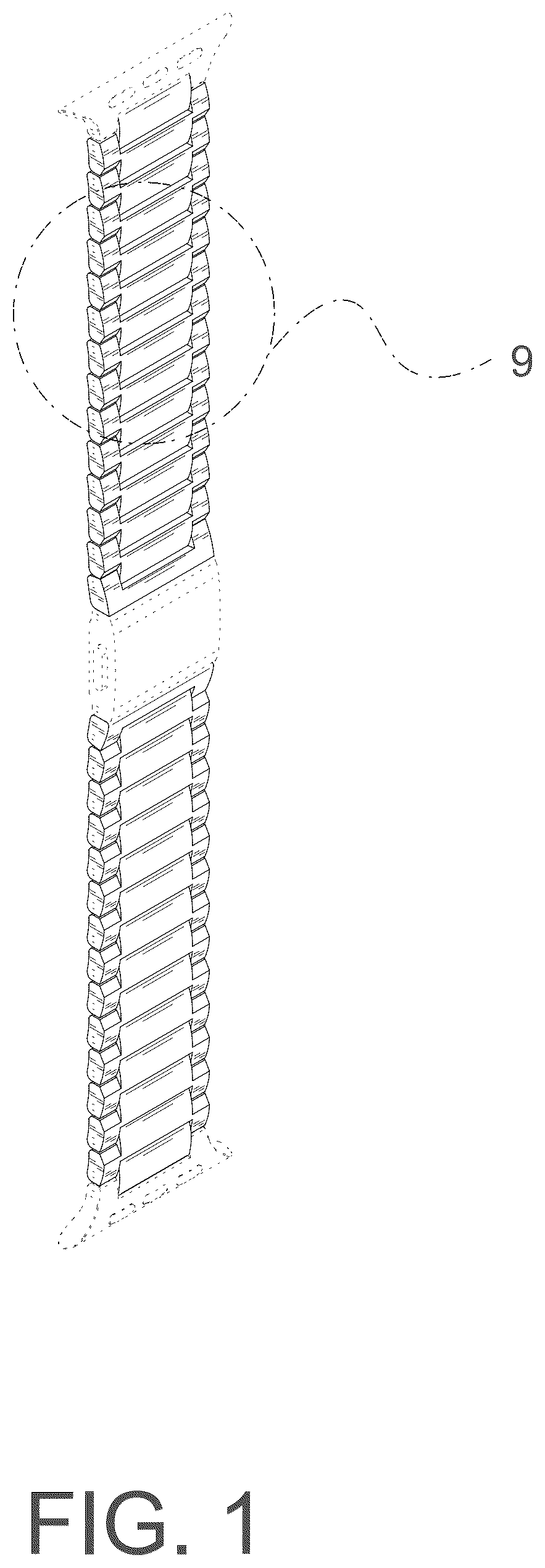 Patent USD1124933 Figure 1 – Watch band