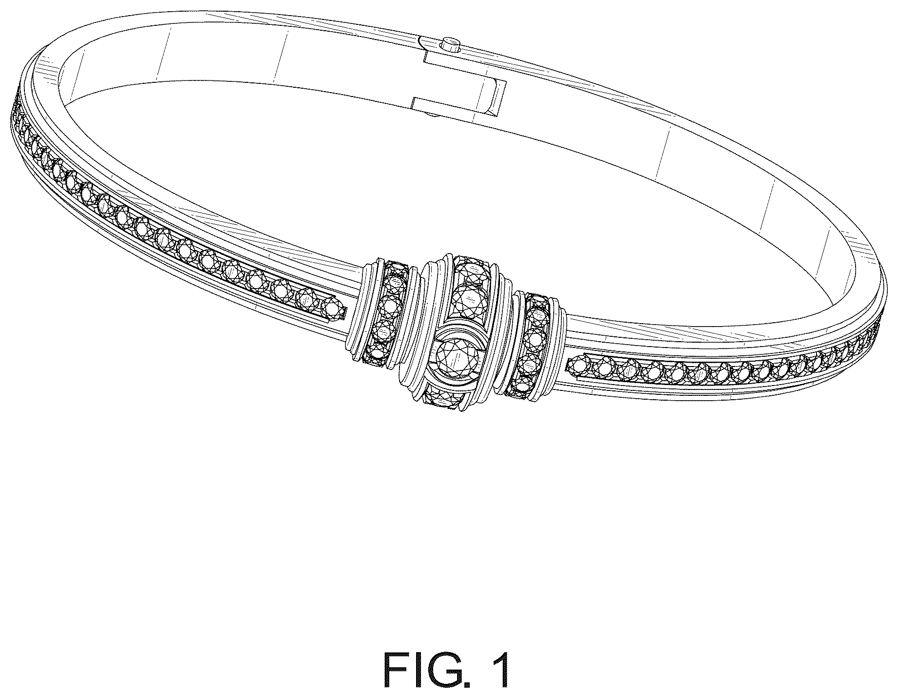 Patent USD1124935 Figure 1 – Bracelet