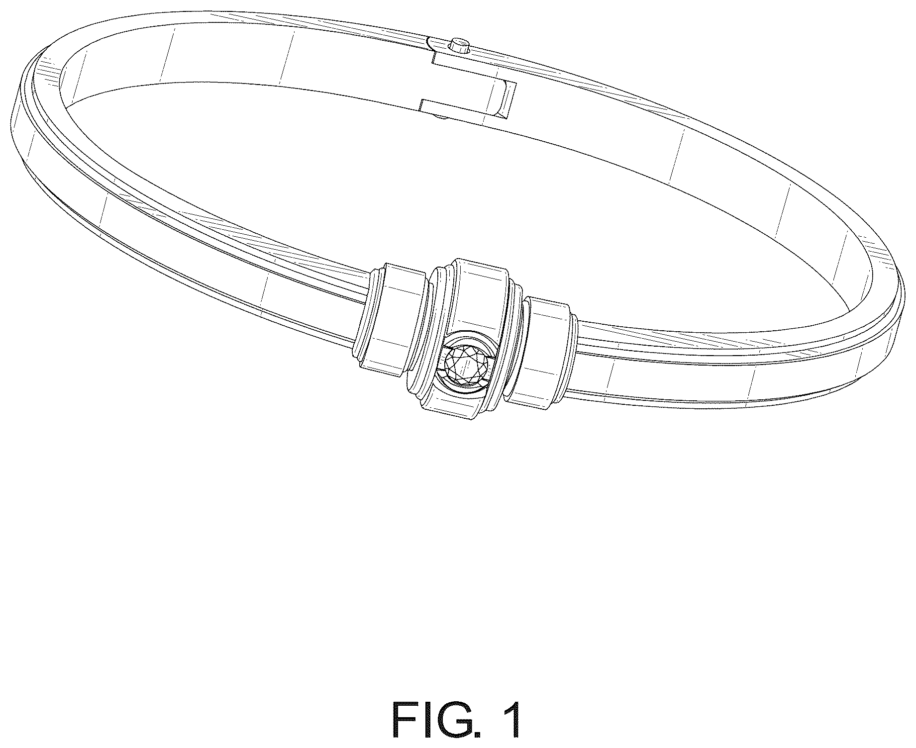 Patent USD1124936 — Bracelet — Figure 1