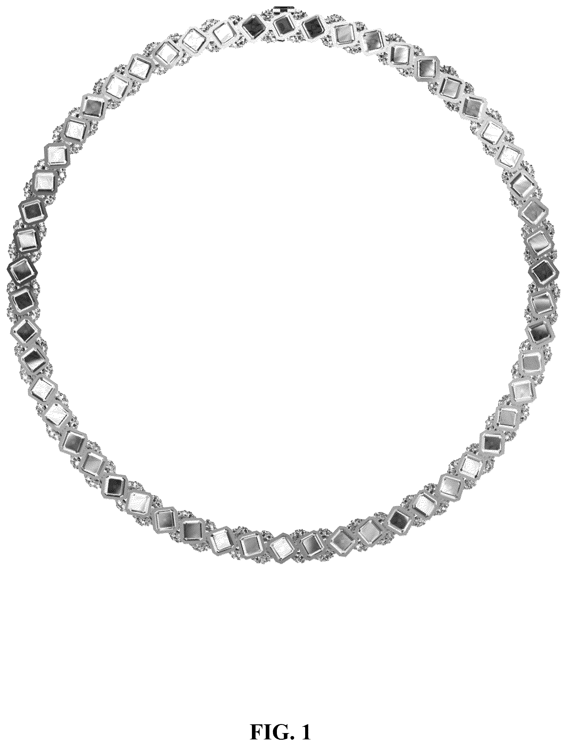 Patent USD1124937 — Tennis necklace — Figure 1