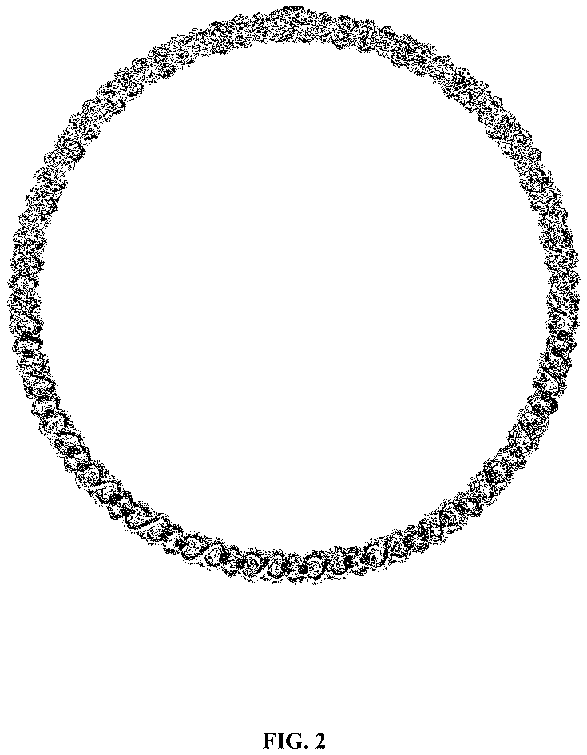 Patent USD1124937 Figure 2 – Tennis necklace