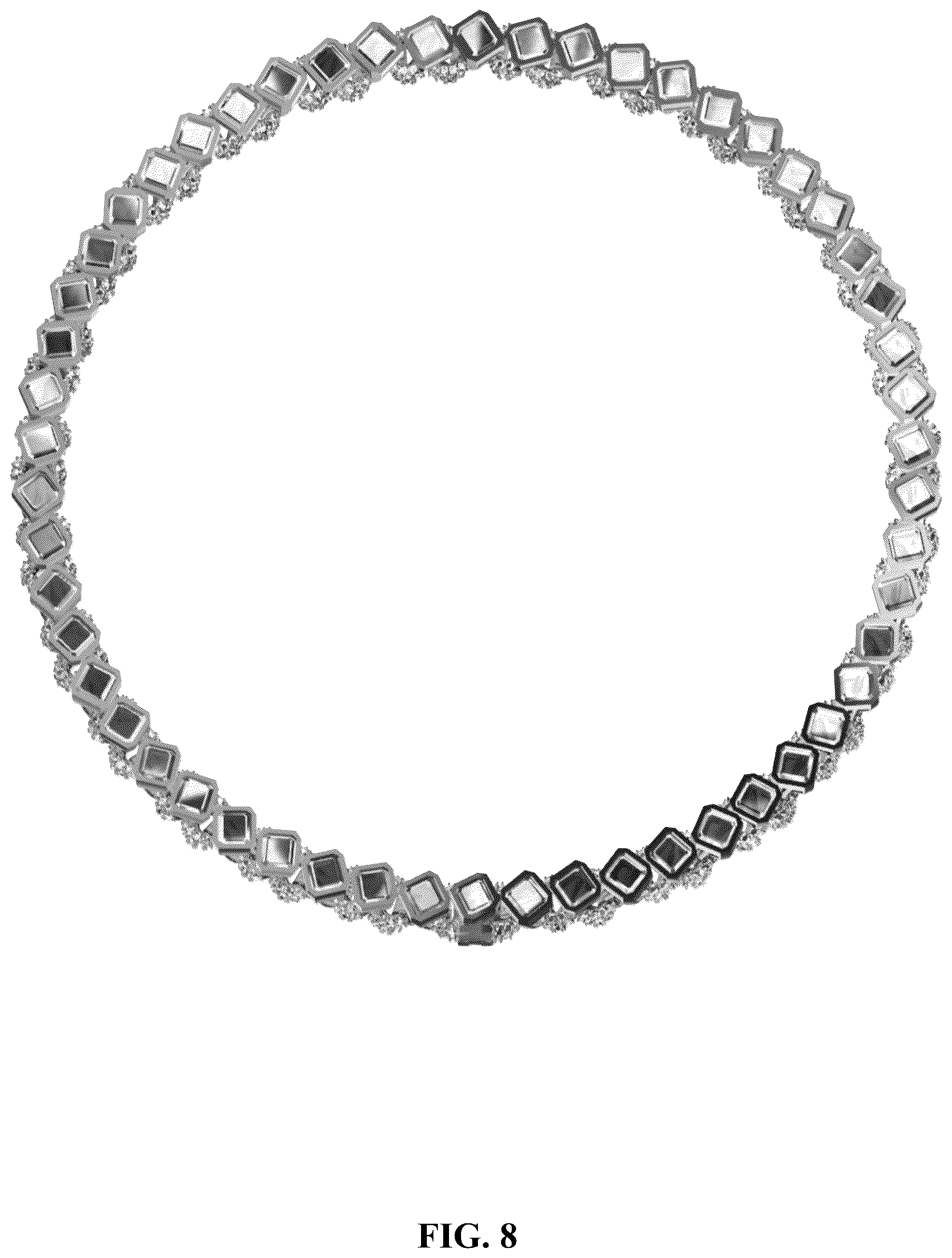 Patent USD1124937 Figure 8 – Tennis necklace