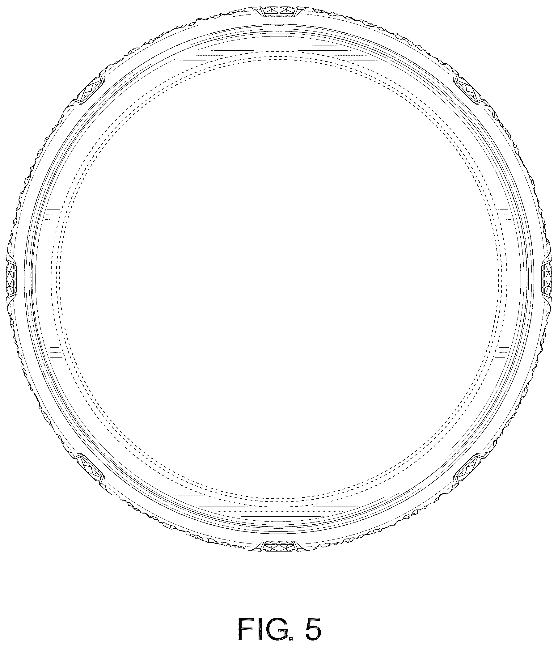 Patent USD1124938 Figure 5 – Ring