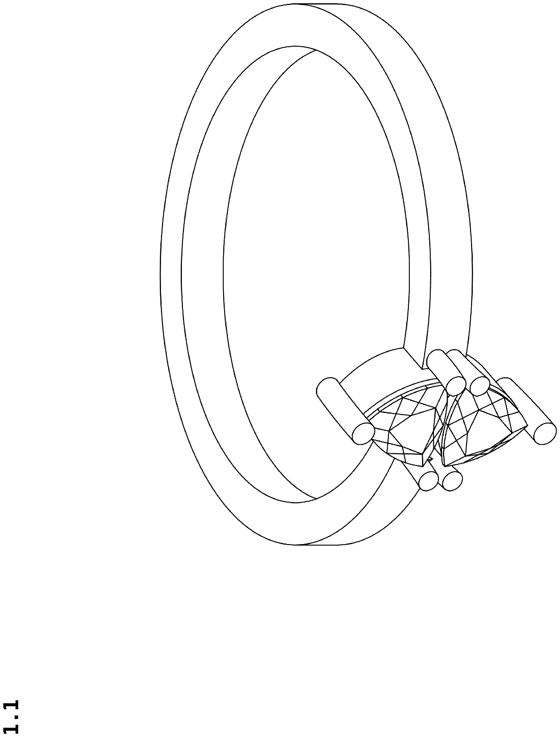 Patent USD1124940 — Finger ring — Figure 1