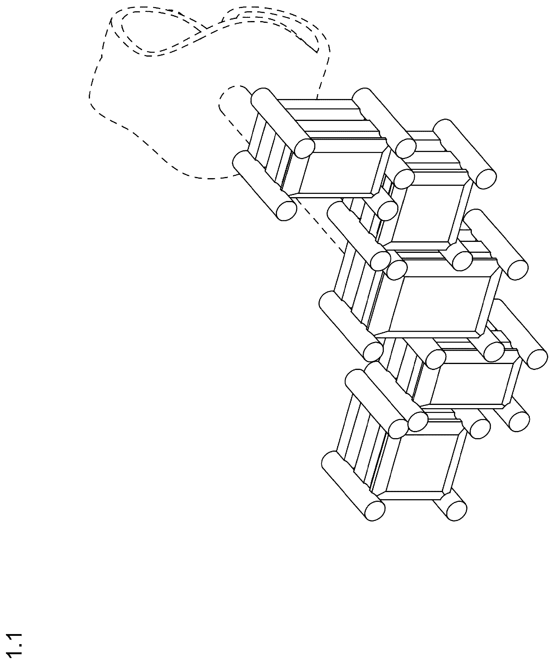 Patent USD1124942 Figure 1 – Earring