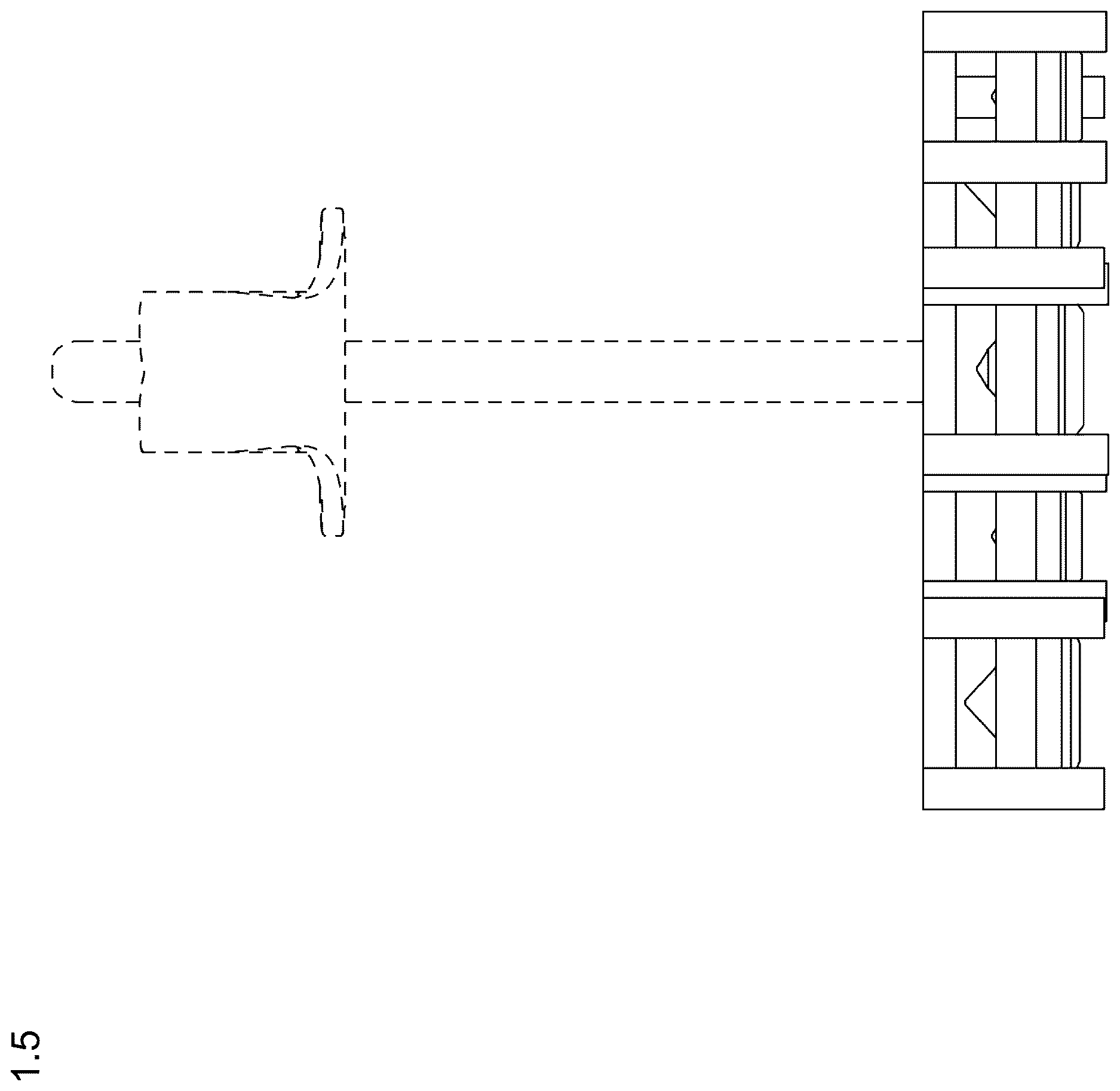 Patent USD1124942 Figure 5 – Earring