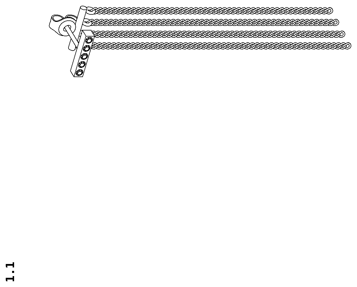 Patent USD1124944 Figure 1 – Earring