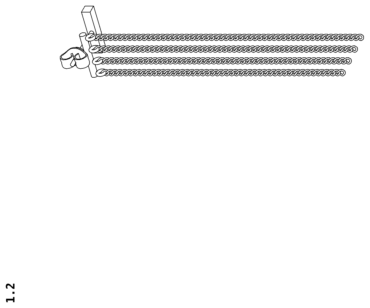 Patent USD1124944 Figure 2 – Earring