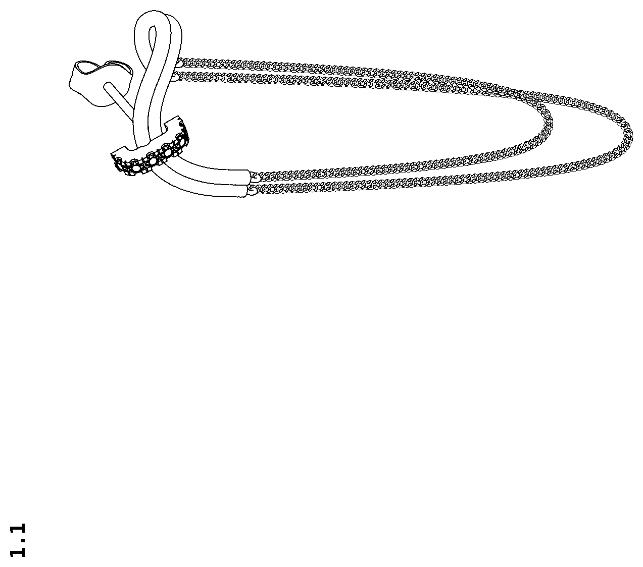 Patent USD1124945 Figure 1 – Earring