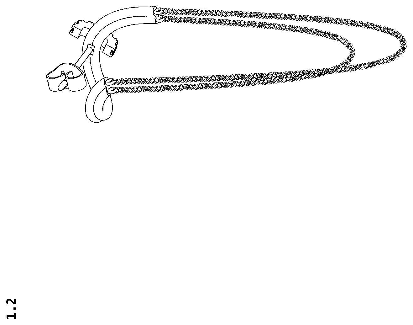 Patent USD1124945 Figure 2 – Earring