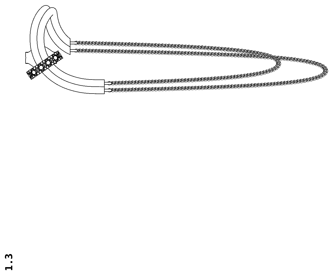 Patent USD1124945 Figure 3 – Earring