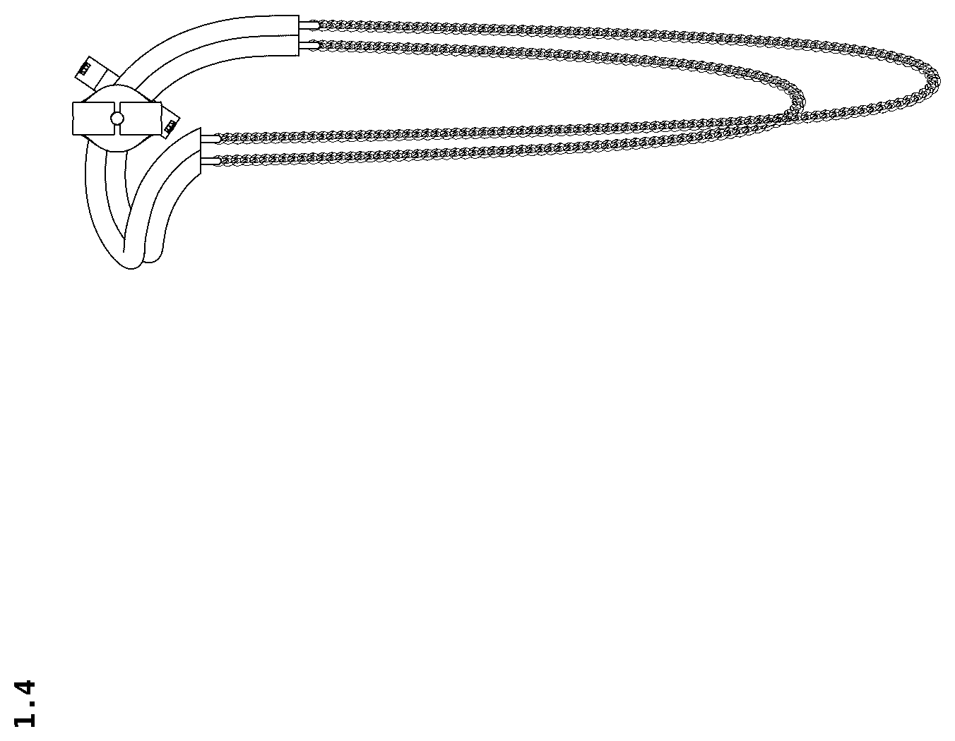 Patent USD1124945 Figure 4 – Earring