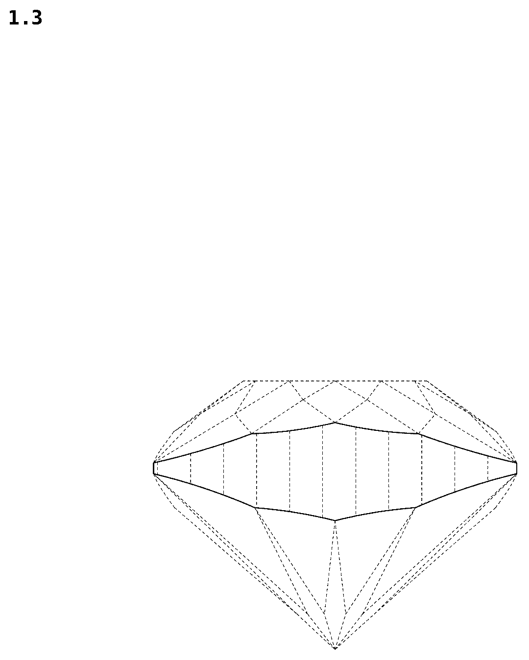Patent USD1124947 Figure 3 – Precious stone
