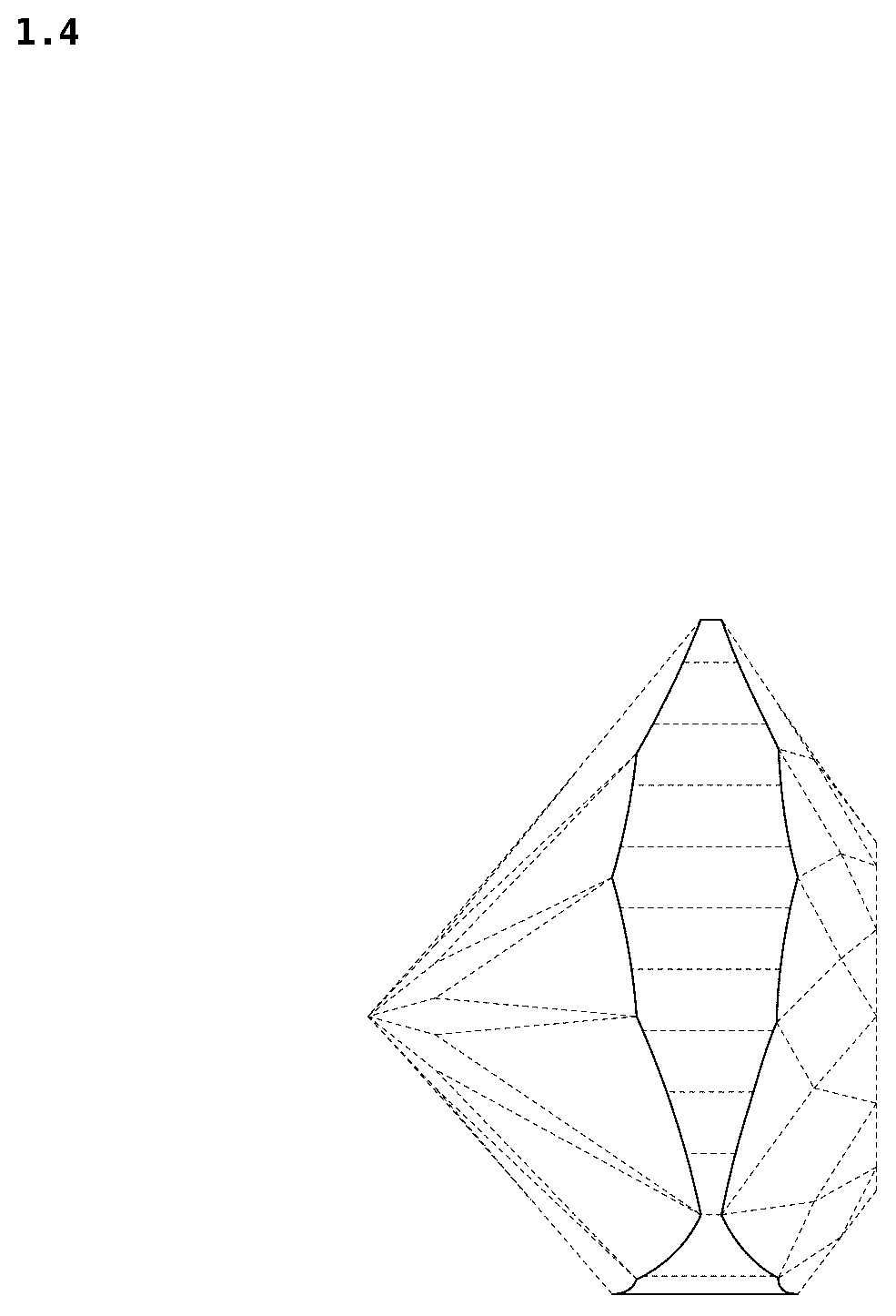 Patent USD1124947 Figure 4 – Precious stone