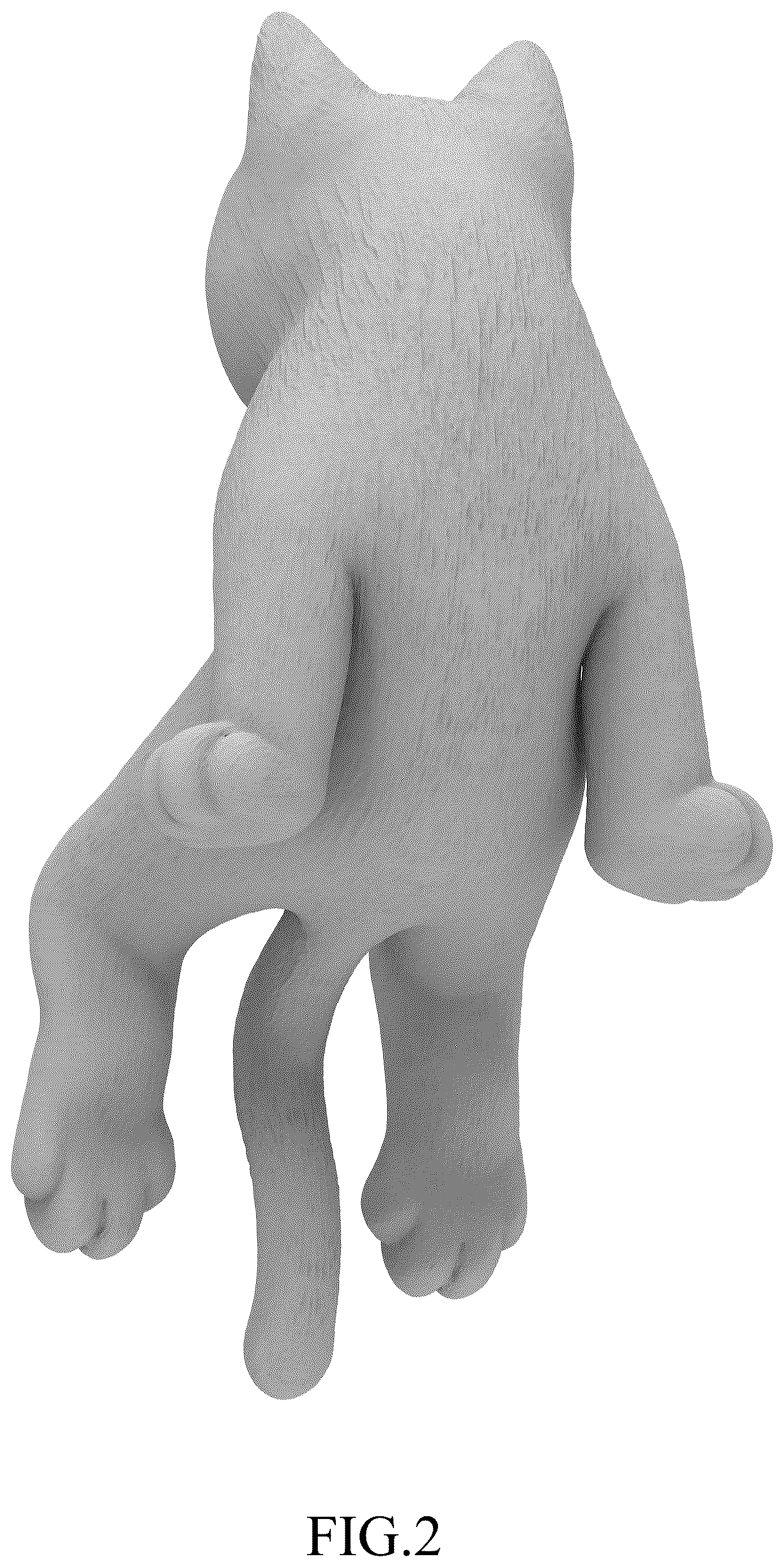 Patent USD1124950 Figure 2 – Cat figurine