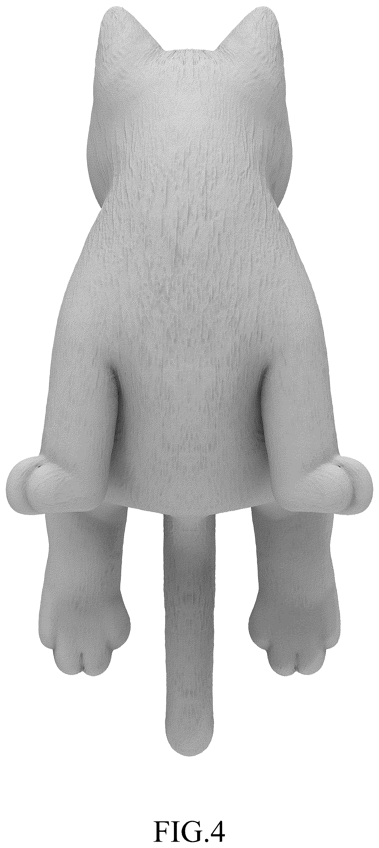 Patent USD1124950 Figure 4 – Cat figurine