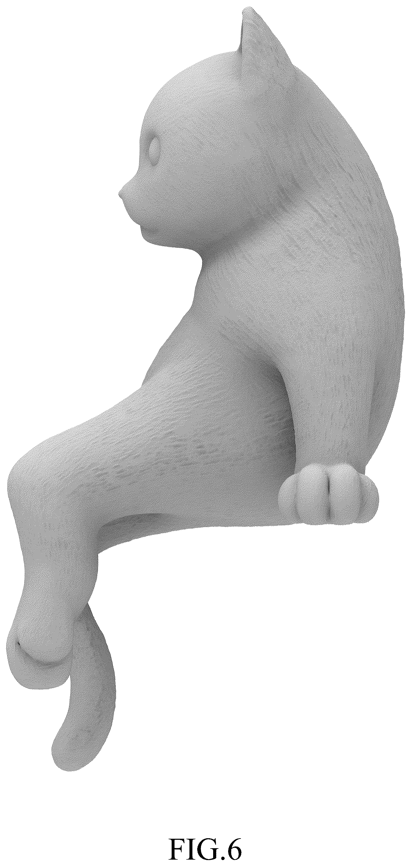 Patent USD1124950 Figure 6 – Cat figurine