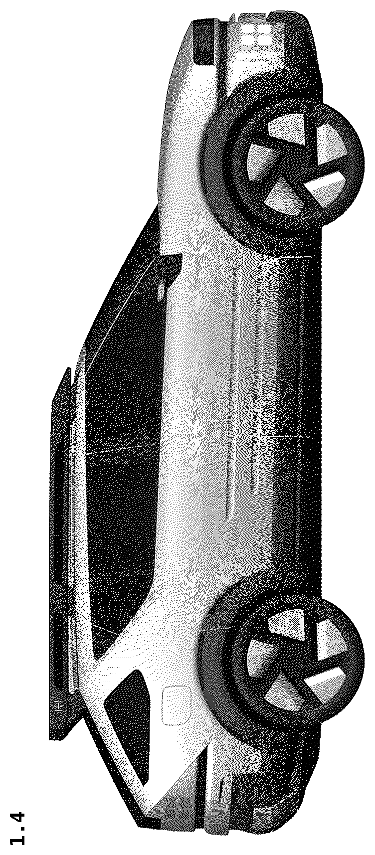 Patent USD1124960 Figure 4 – Automobile