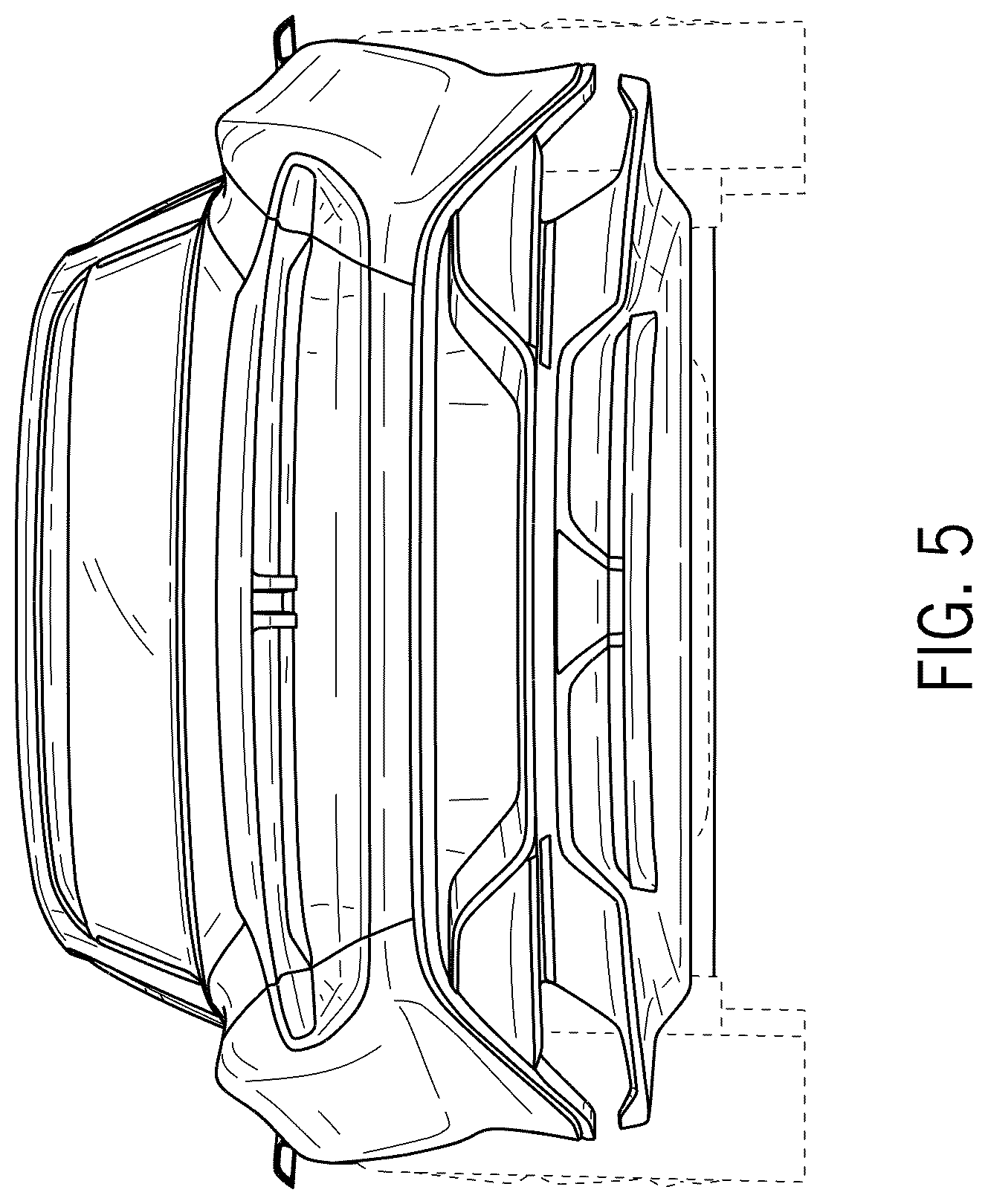 Patent USD1124961 Figure 5 – Automotive vehicle