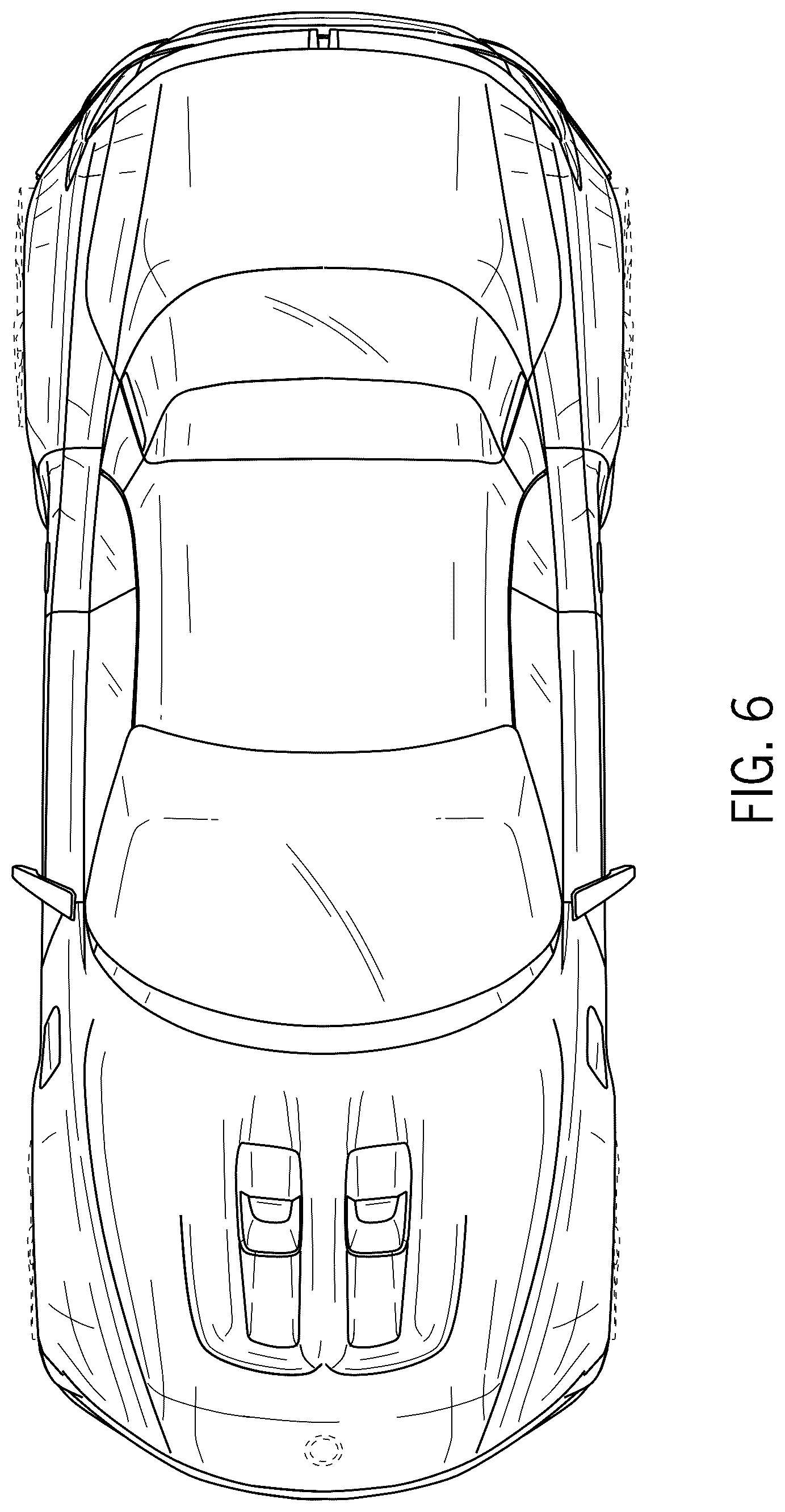 Patent USD1124961 Figure 6 – Automotive vehicle