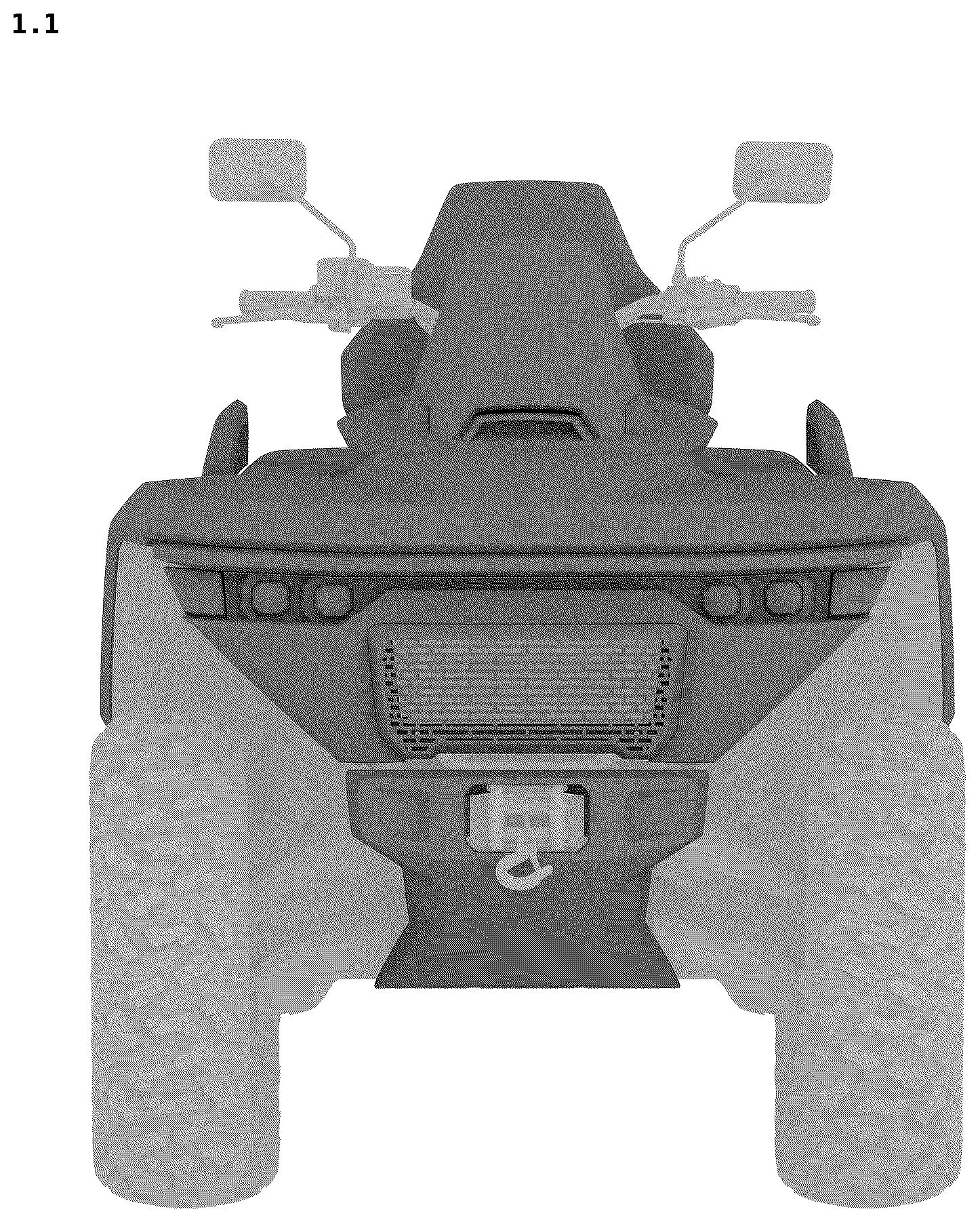 Patent USD1124963 Figure 1 – All-terrain vehicle