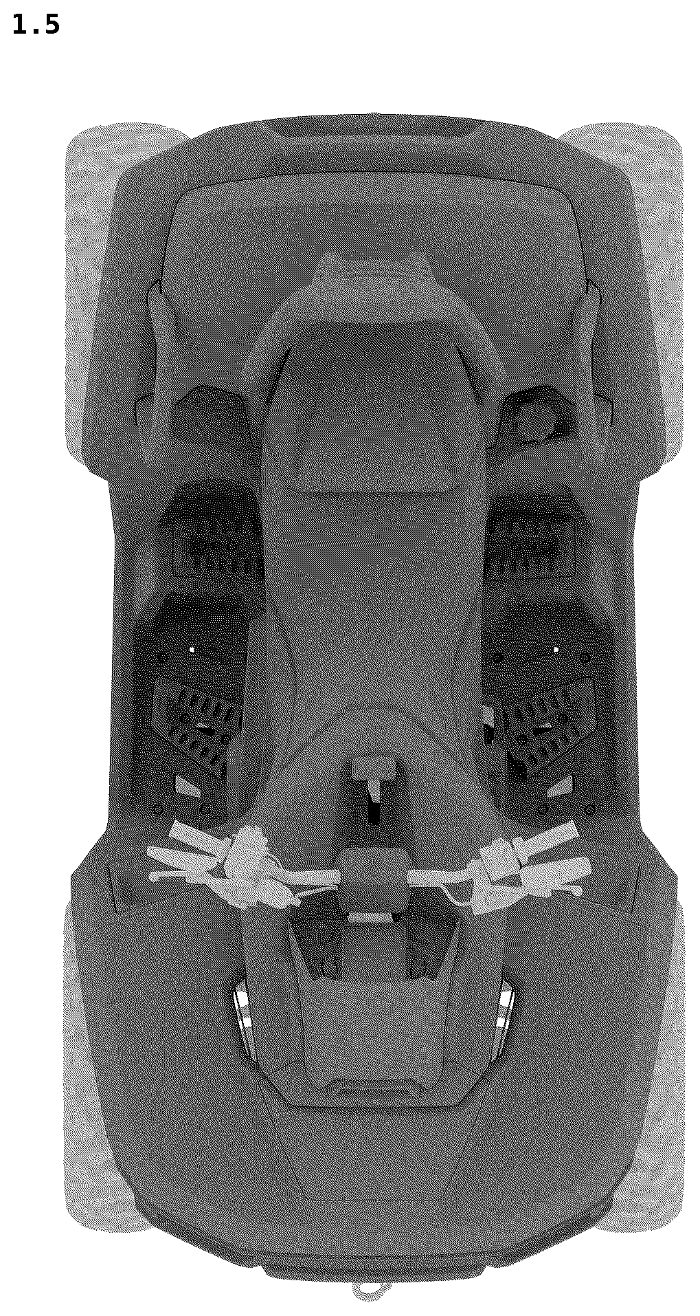 Patent USD1124963 Figure 5 – All-terrain vehicle