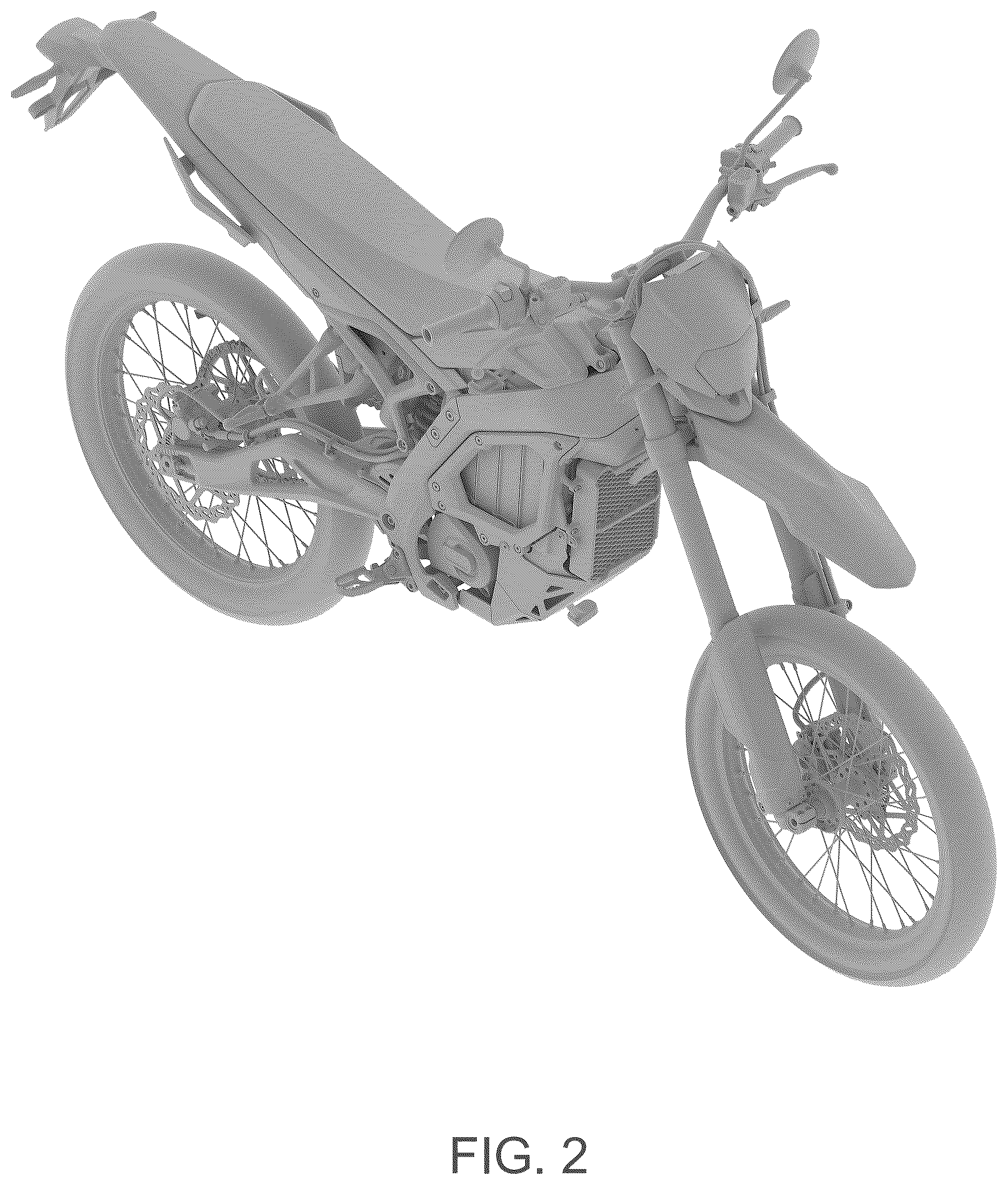 Patent USD1124964 Figure 2 – Electric motorcycle