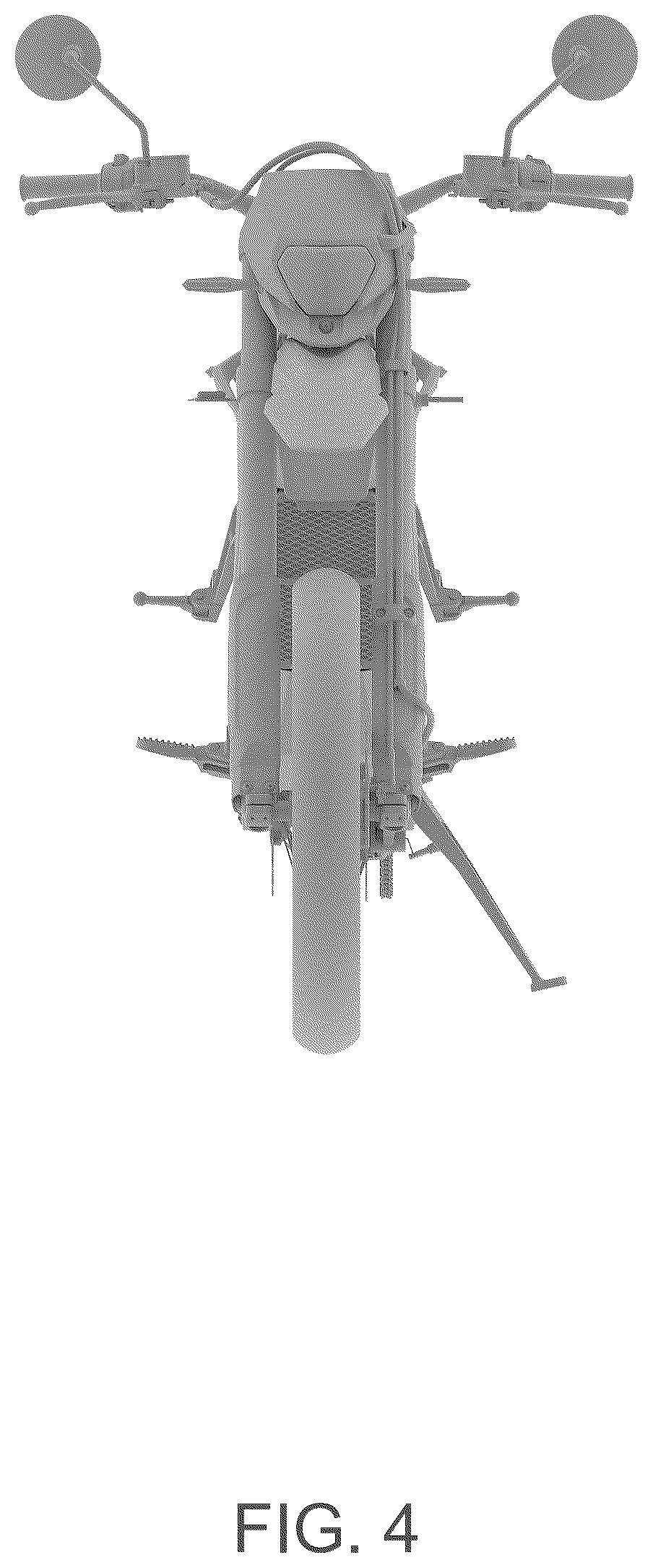 Patent USD1124964 Figure 4 – Electric motorcycle