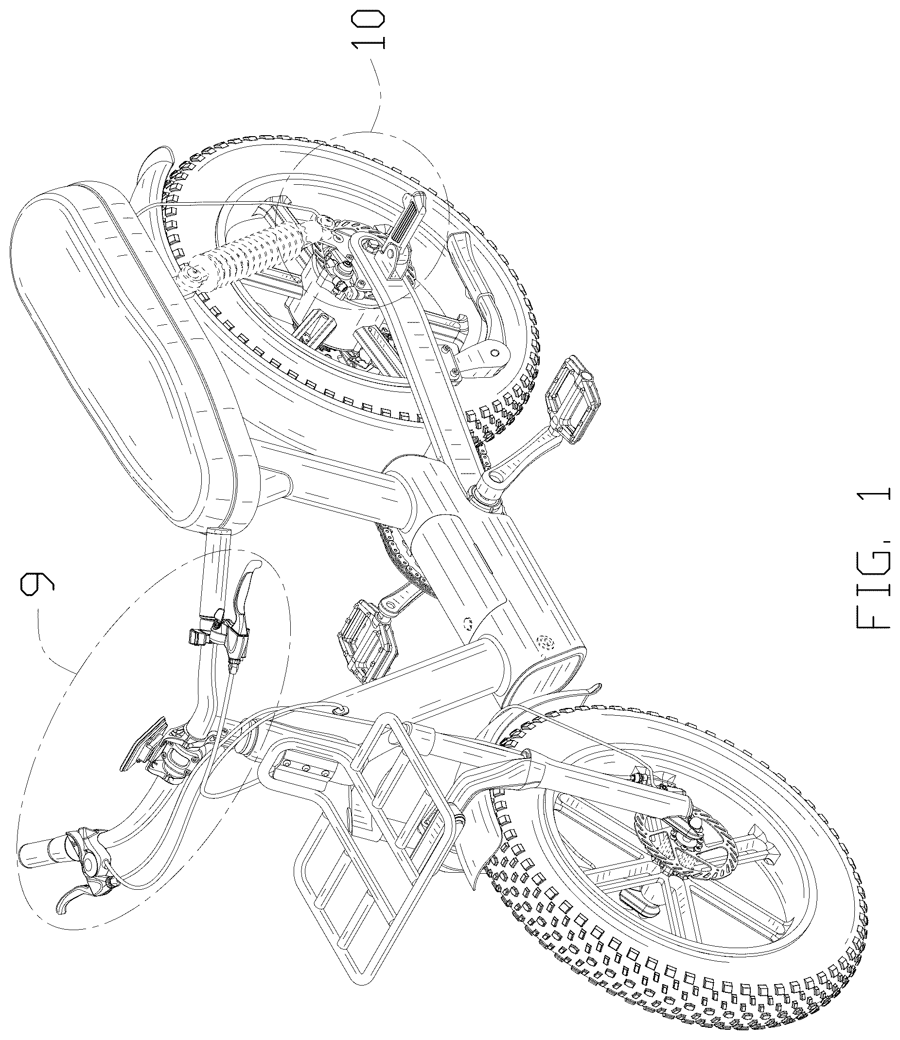 Patent USD1124965 Figure 1 – Electric bicycle