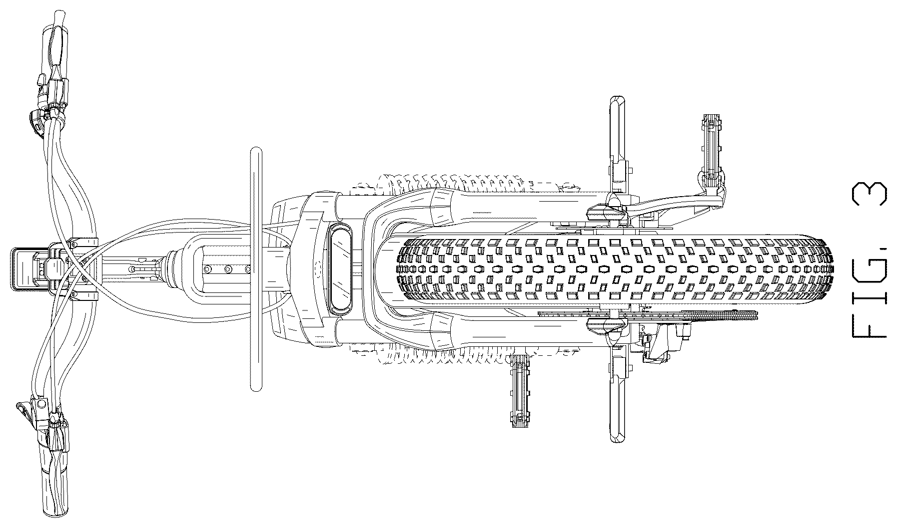 Patent USD1124965 Figure 3 – Electric bicycle