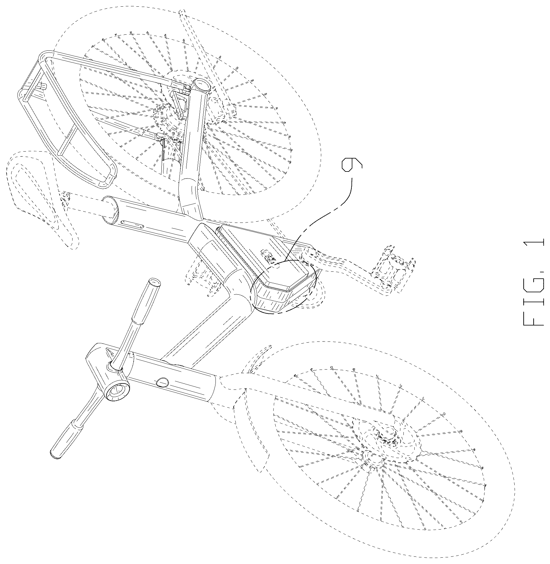 Patent USD1124966 Figure 1 – Bicycle