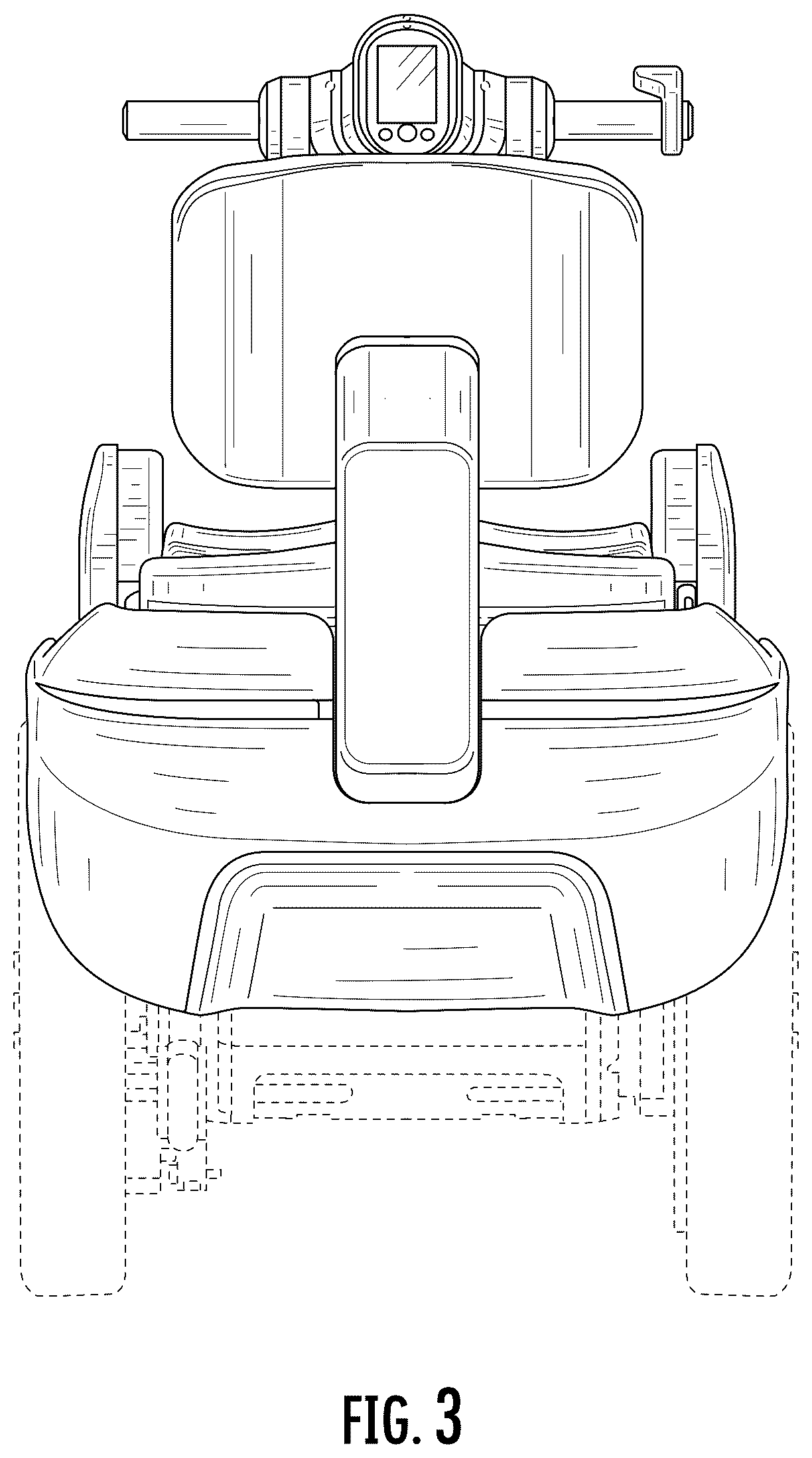 Patent USD1124968 Figure 3 – Mobility device
