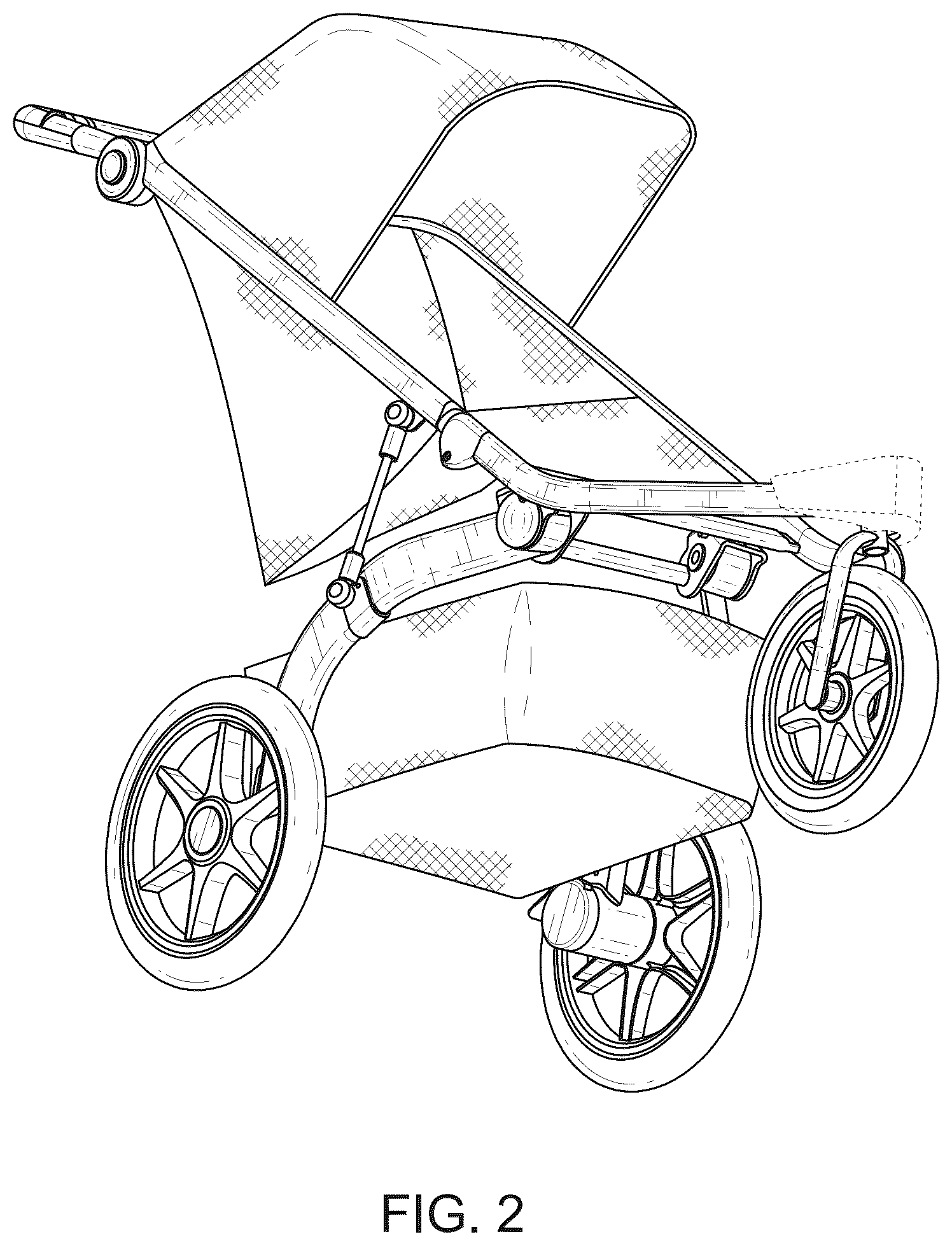 Patent USD1124969 Figure 2 – Stroller