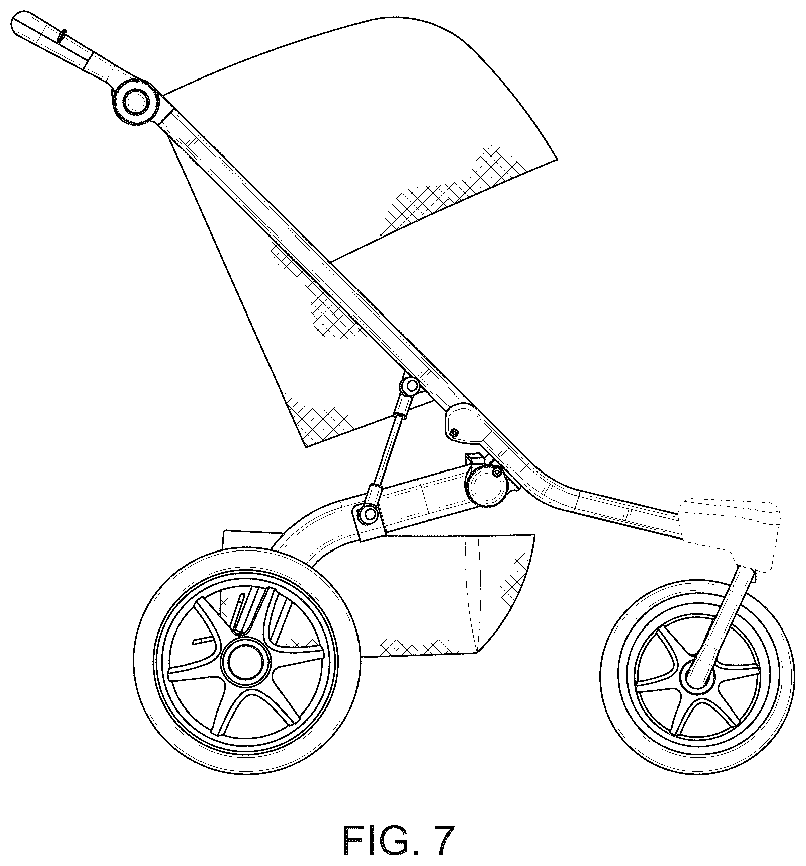 Patent USD1124969 Figure 7 – Stroller