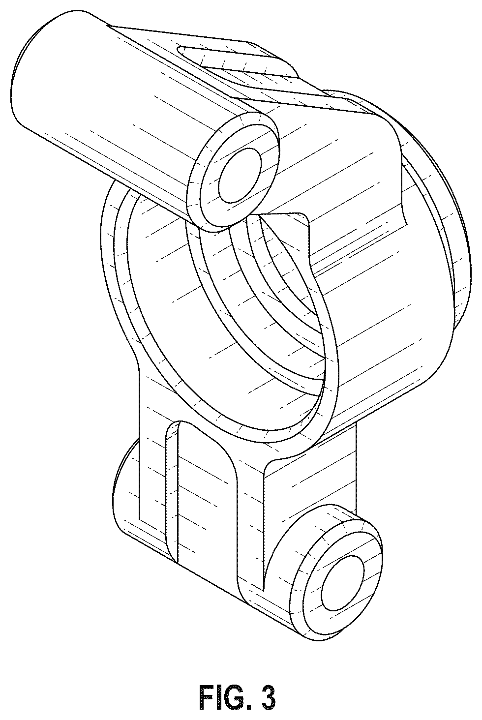 Patent USD1124972 Figure 3 – Model vehicle axle carrier