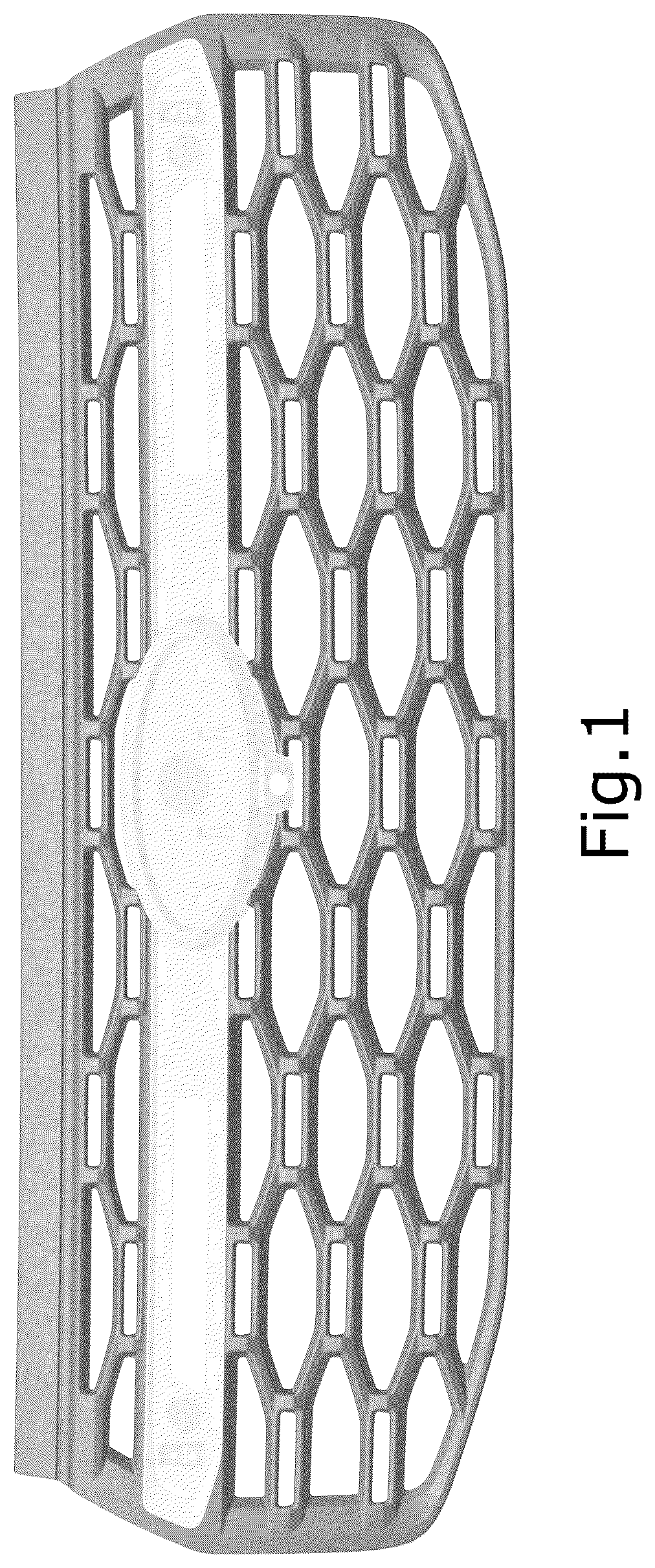 Patent USD1124974 — Vehicle front upper grille — Figure 1