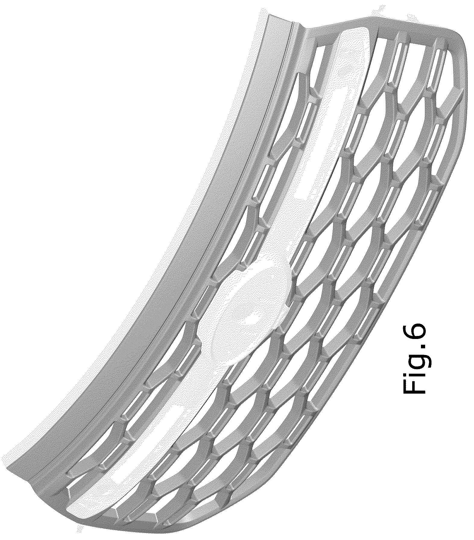 Patent USD1124974 Figure 6 – Vehicle front upper grille