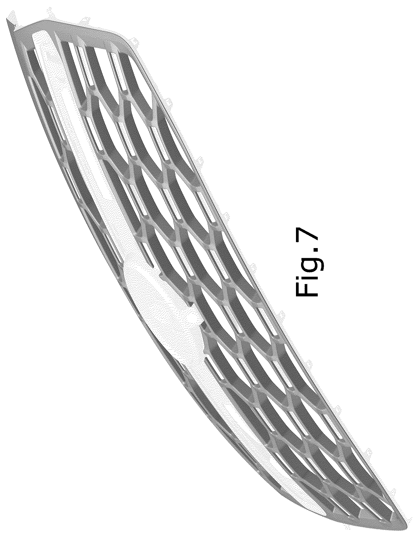 Patent USD1124974 Figure 7 – Vehicle front upper grille