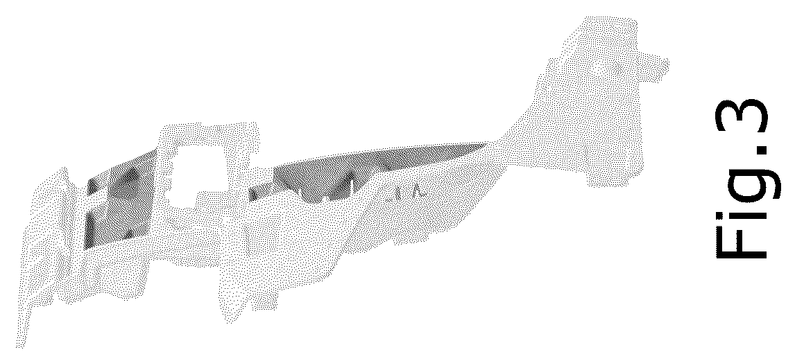 Patent USD1124975 Figure 3 – Vehicle front upper grille carrier blockout