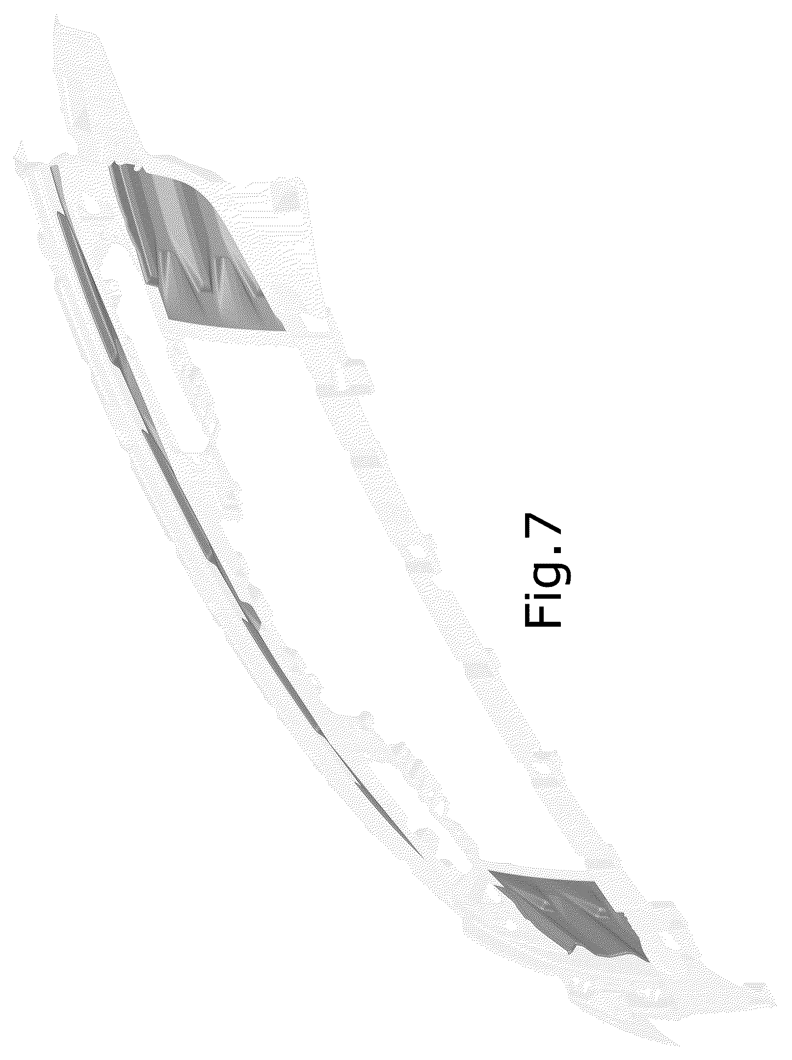 Patent USD1124975 Figure 7 – Vehicle front upper grille carrier blockout