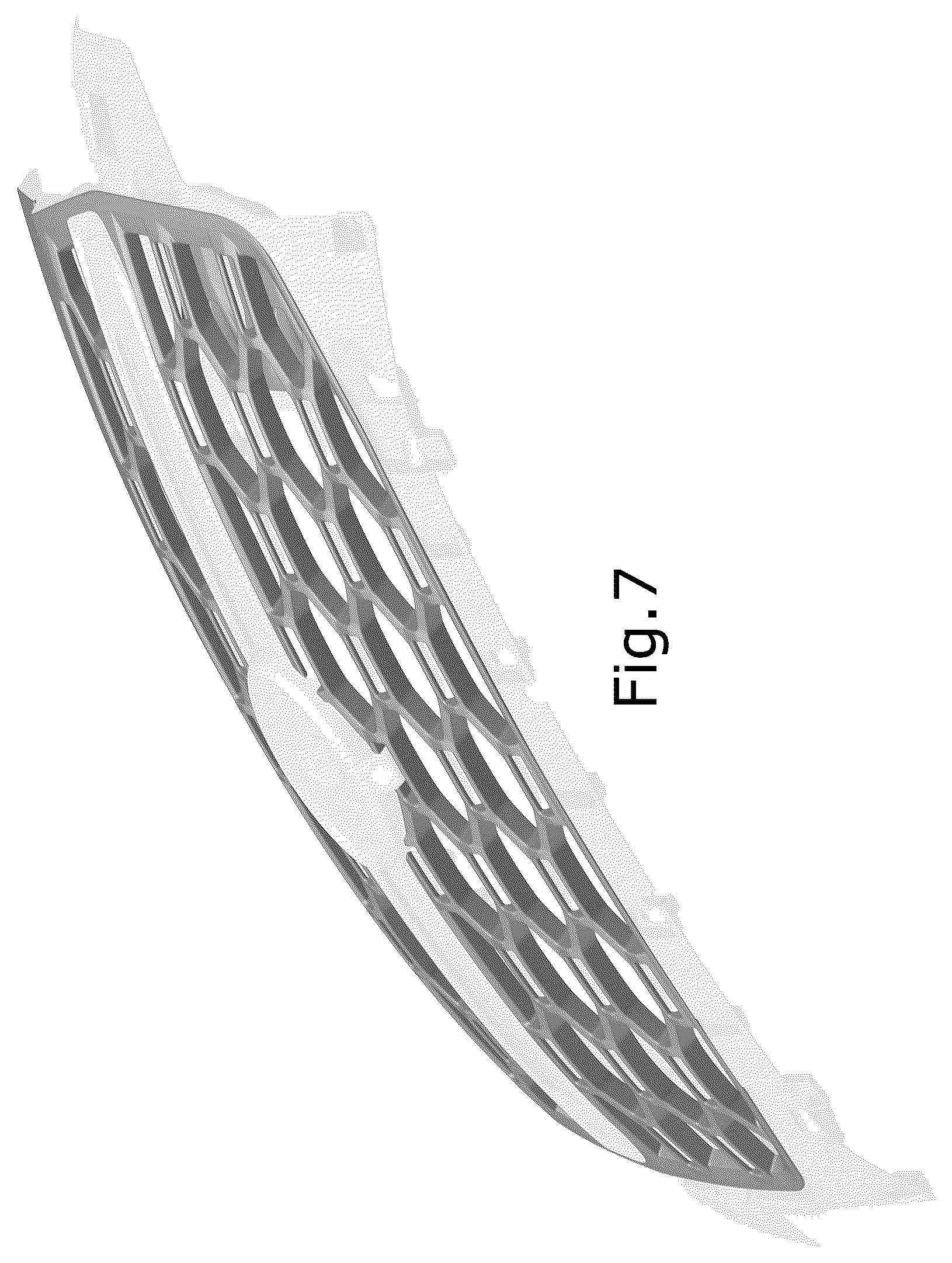 Patent USD1124976 Figure 7 – Vehicle front upper grille with carrier blockout