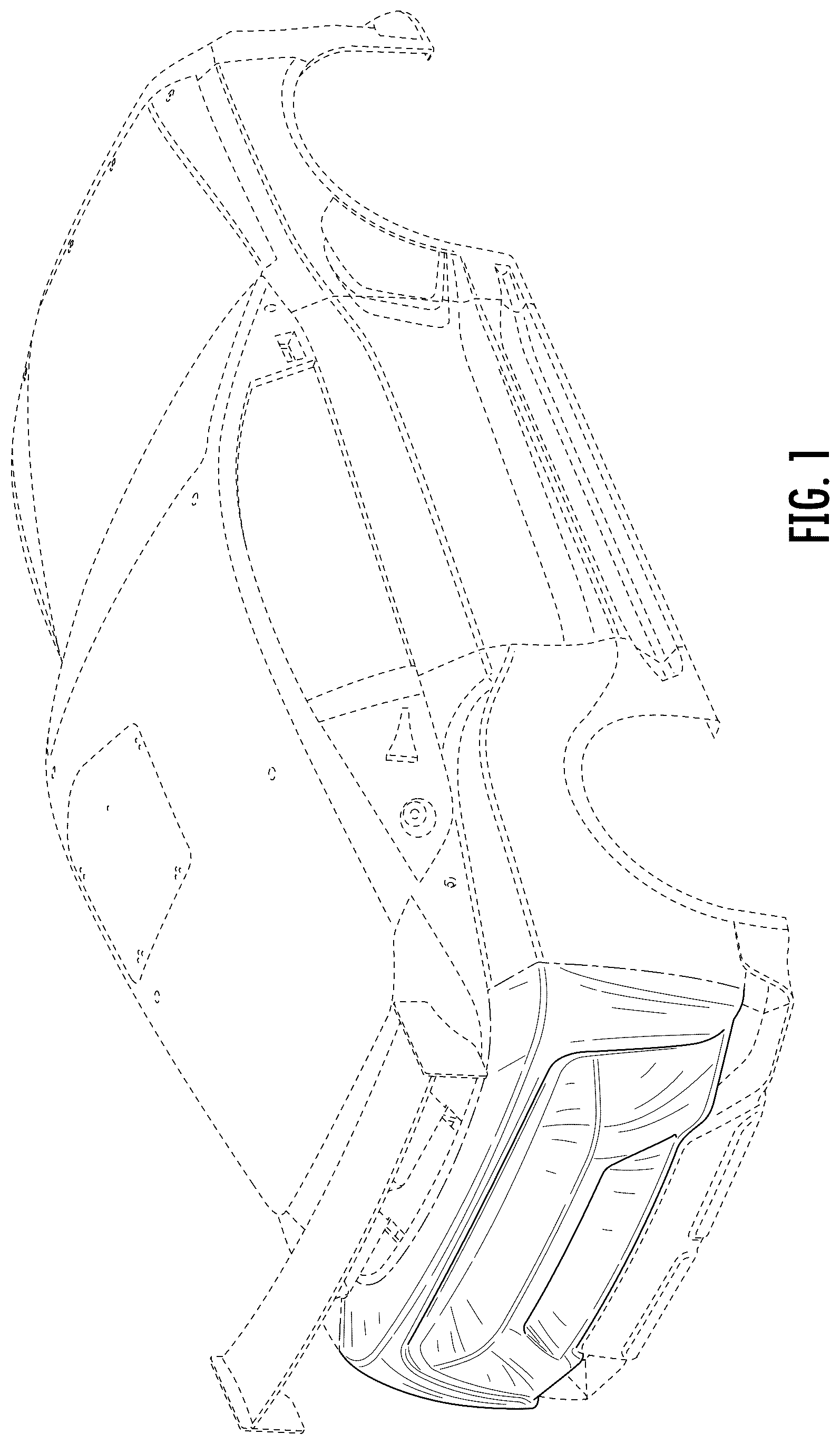 Patent USD1124979 — Rear bumper — Figure 1