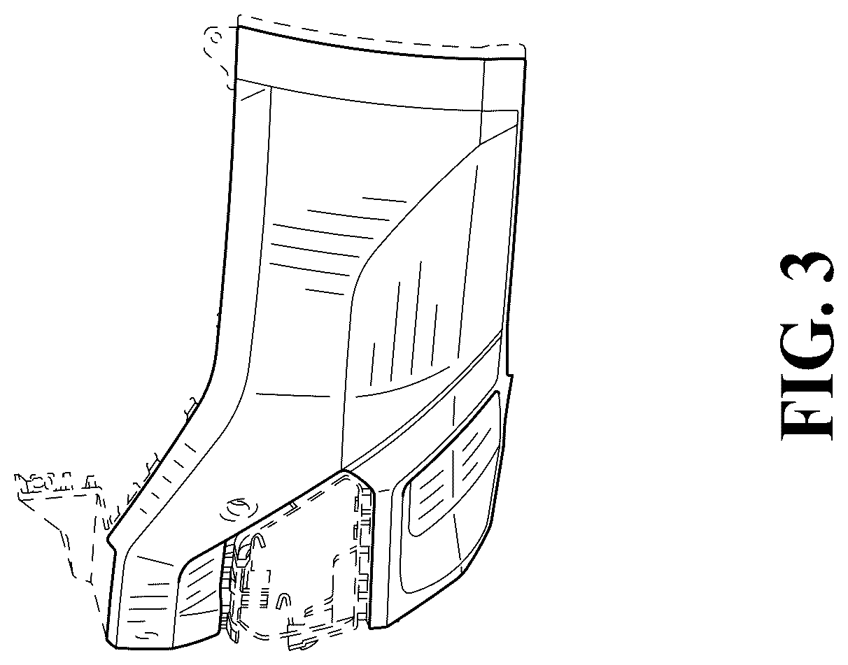 Patent USD1124981 Figure 3 – Vehicle rear lower fascia