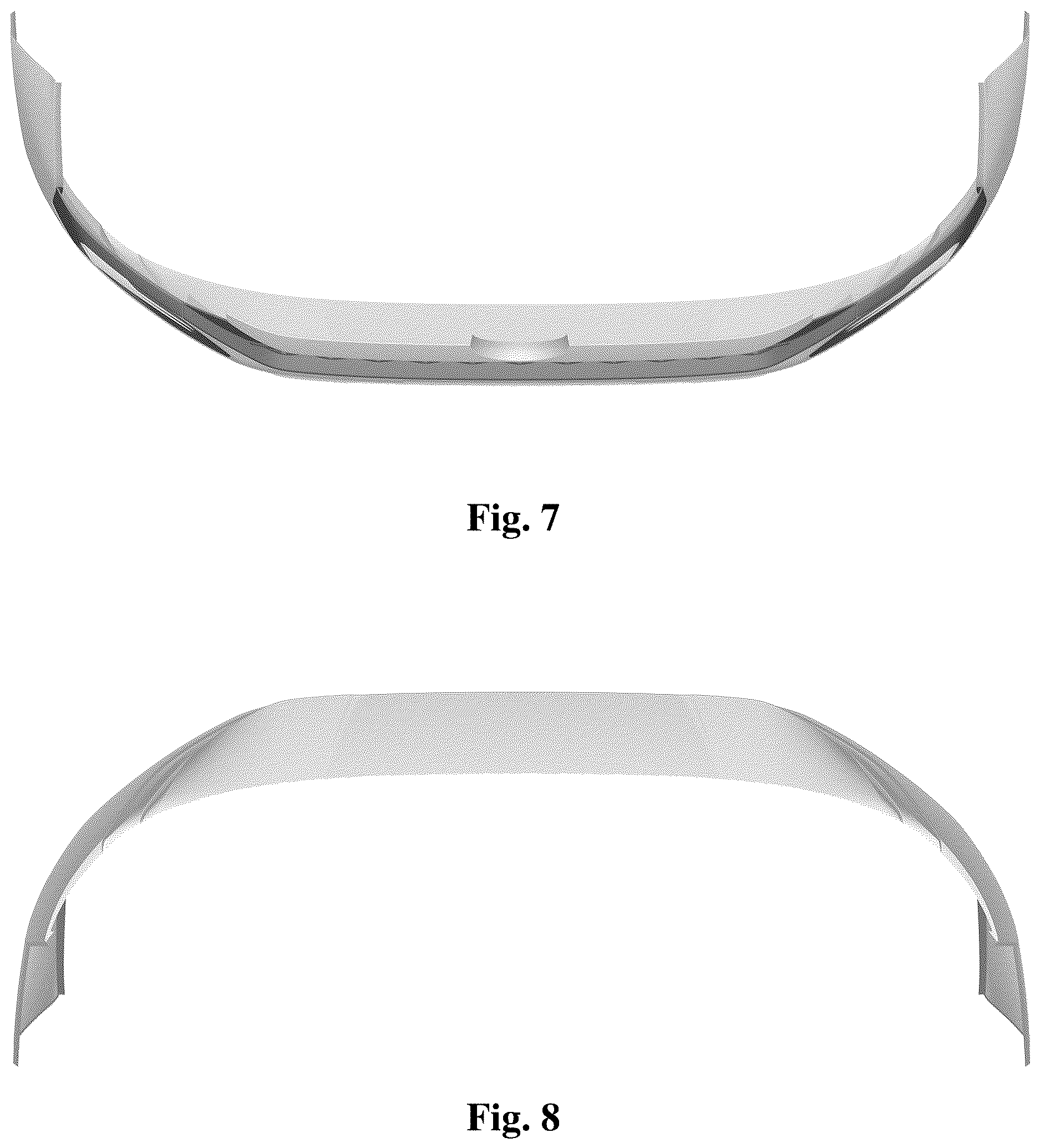 Patent USD1124982 Figure 4 – Vehicle bumper