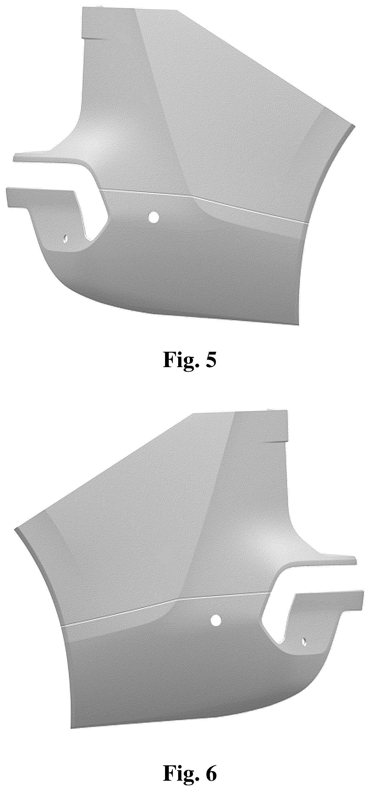 Patent USD1124983 Figure 3 – Vehicle bumper