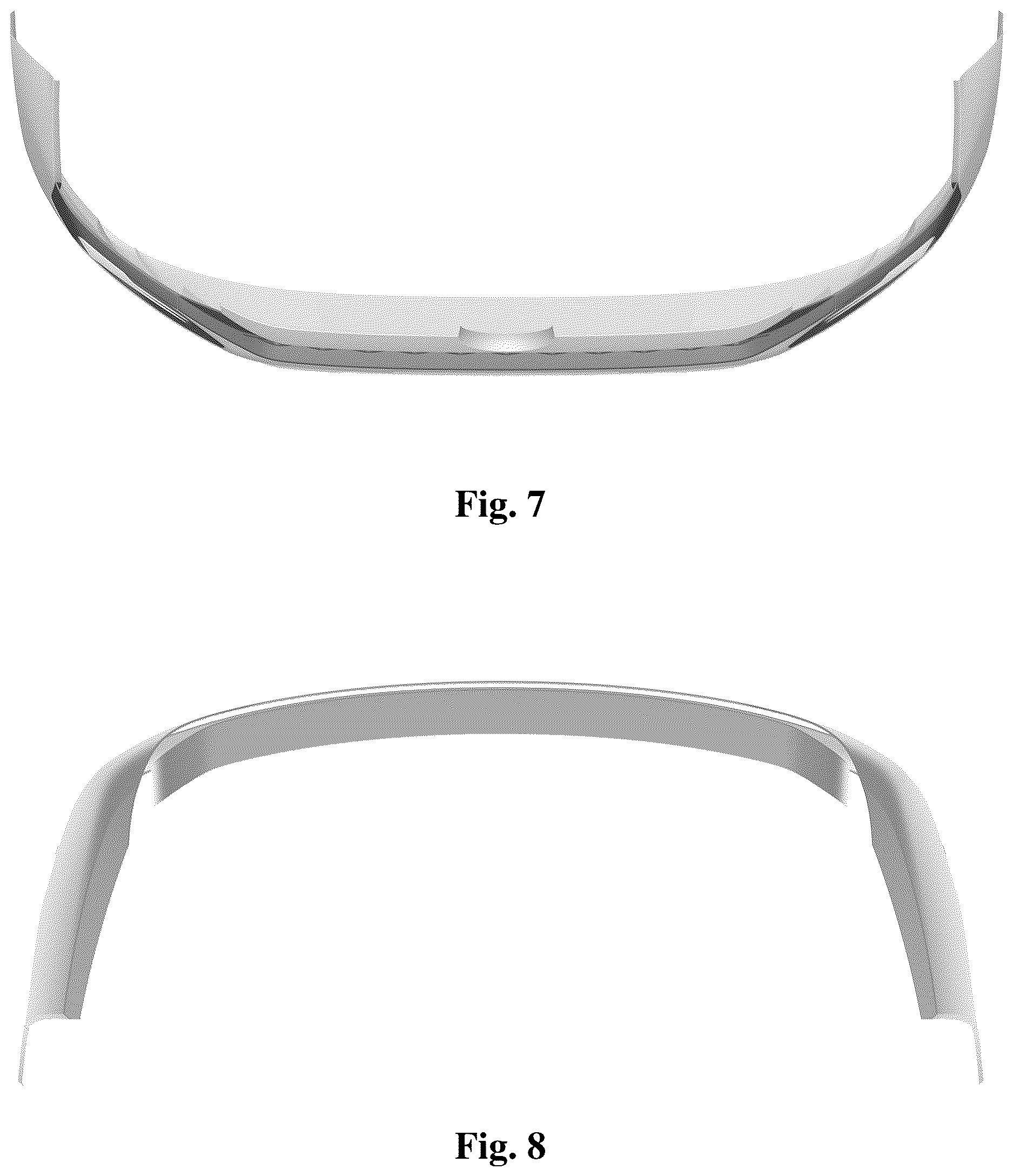 Patent USD1124983 Figure 4 – Vehicle bumper