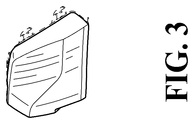 Patent USD1124984 Figure 3 – Vehicle rear fascia plate