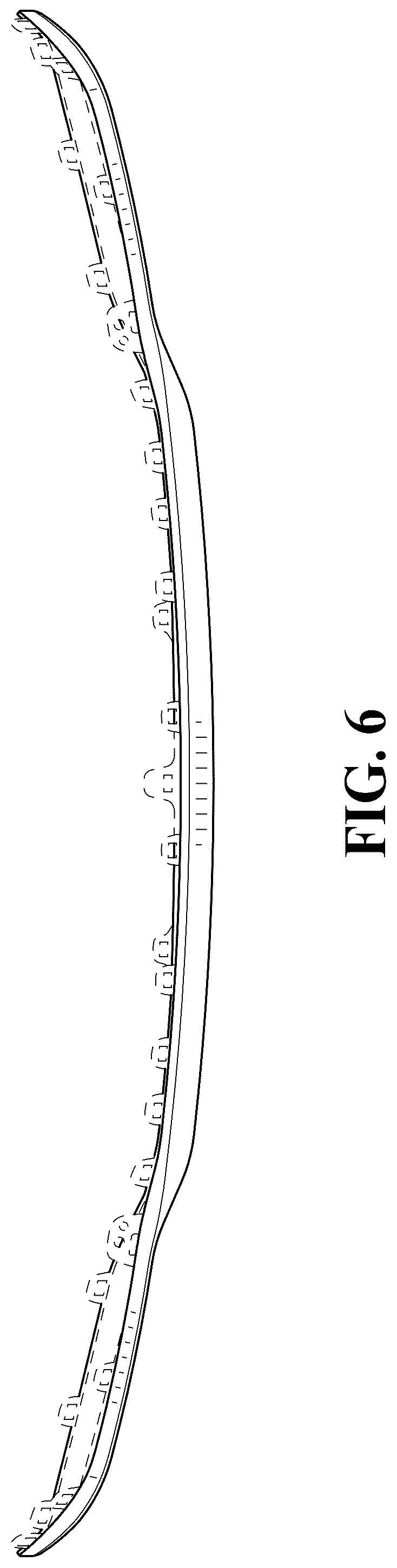 Patent USD1124984 Figure 6 – Vehicle rear fascia plate