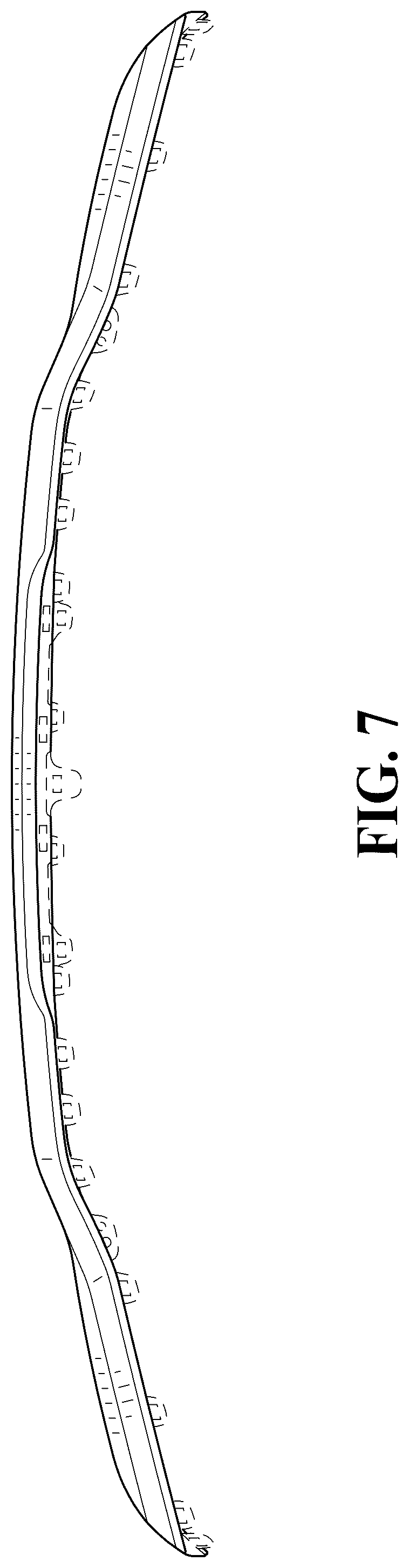 Patent USD1124984 Figure 7 – Vehicle rear fascia plate