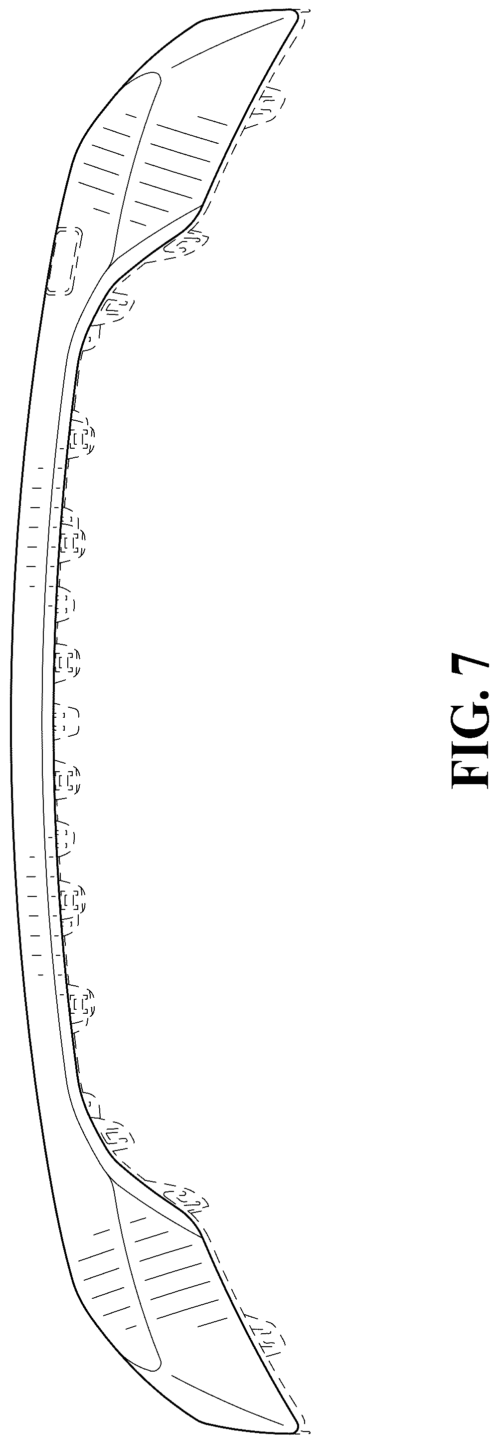Patent USD1124985 Figure 7 – Vehicle rear fascia plate